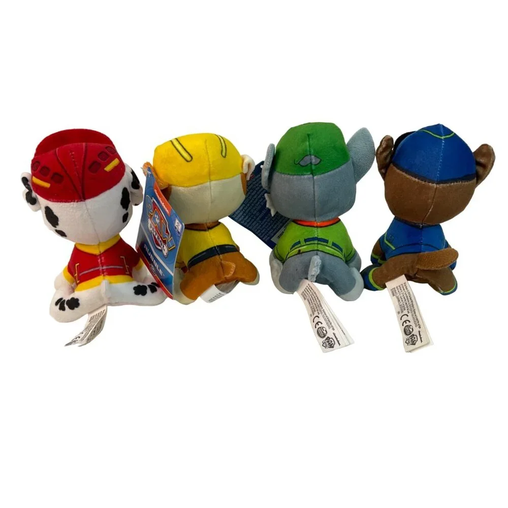 Nickelodeon‎ Paw Patrol Plush Toy Set - Rocky Marshall Rubble & Chase - Adorable